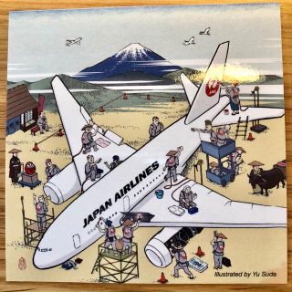 ジャル(ニホンコウクウ)(JAL(日本航空))の激レア！JAL日本画飛行機ステッカー♫(航空機)