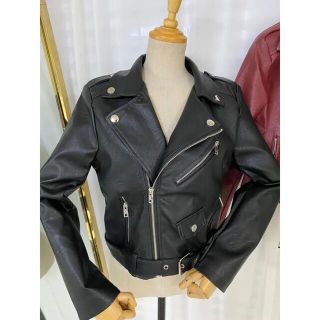 ザラ(ZARA)の【新品・未使用】韓国ファッション　ライダースジャケット(ライダースジャケット)