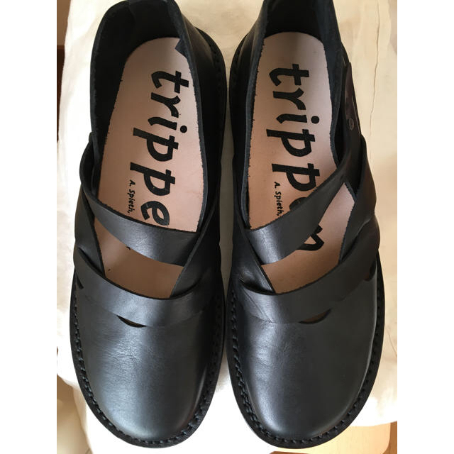 [送料込み]trippen size39 ブラックレザーシューズ