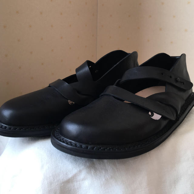 trippen(トリッペン)の[送料込み]trippen size39 ブラックレザーシューズ レディースの靴/シューズ(ローファー/革靴)の商品写真