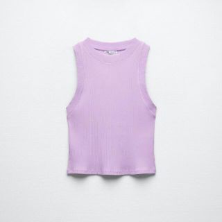 ザラ(ZARA)のZARA リブホルタータンク(タンクトップ)