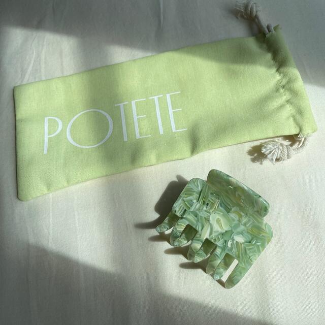 POTETE marble hair clip レディースのヘアアクセサリー(バレッタ/ヘアクリップ)の商品写真