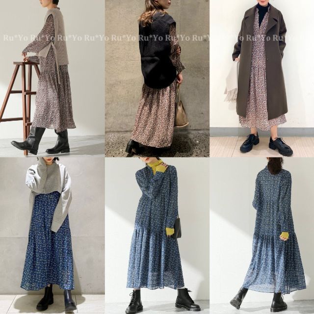 JOURNAL STANDARD(ジャーナルスタンダード)の【JOURNAL STANDARD】ミニフラワープリントワンピース レディースのワンピース(ロングワンピース/マキシワンピース)の商品写真