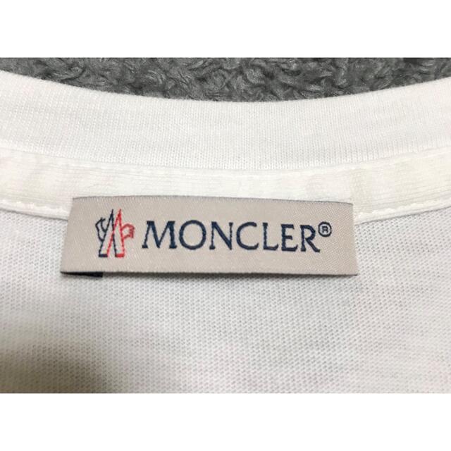 monclerメタリックロゴ ワッペンTシャツ 【2022年製 新品】 MONCLER モンクレール 半袖 Tシャツ メタリック ワッペンM