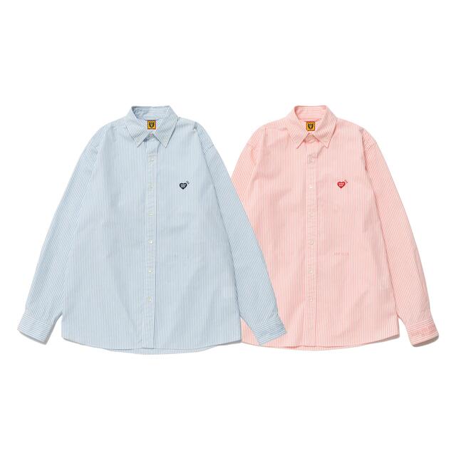 一点物】human made striped bd shirt Lサイズ | www.jarussi.com.br