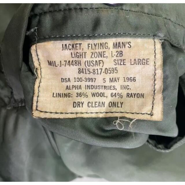 米軍実物 60s ALPHA INDUSTRIES L-2B フライトジャケット 米軍実物 60s ALPHA INDUSTRIES L-2B フライトジャケット