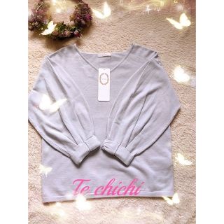 テチチ(Techichi)の♡テチチ♡袖口リボンニットプルオーバー(ニット/セーター)