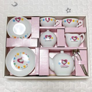 サンリオ❣️激レア　キティ✖︎ミミィ　ミニプレートセット　レトロ　お皿　陶器