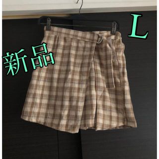 チェック柄　スカート風★キュロット、ショートパンツ(キュロット)