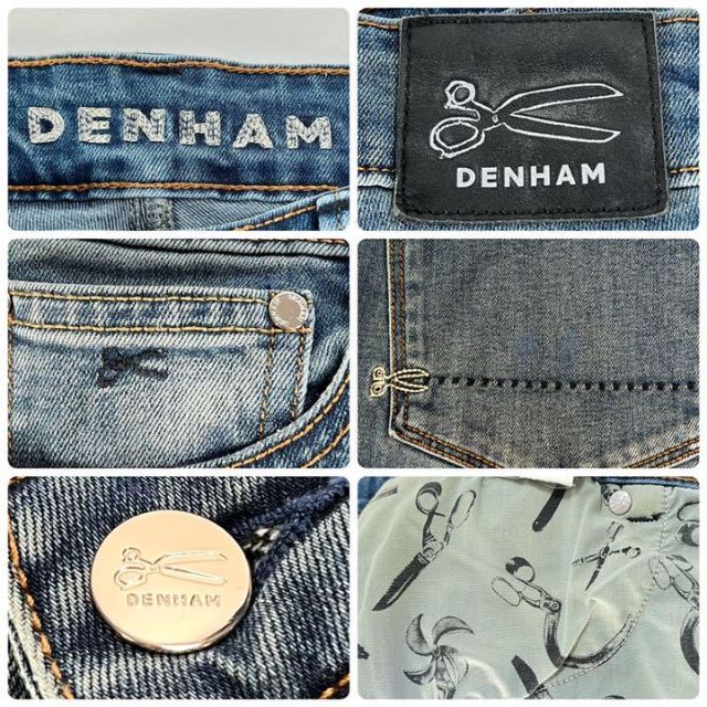 DENHAM(デンハム)の【美品】デンハム/DENHAM デニムパンツ　ジーンズ　モンロー　ペイント加工 レディースのパンツ(デニム/ジーンズ)の商品写真