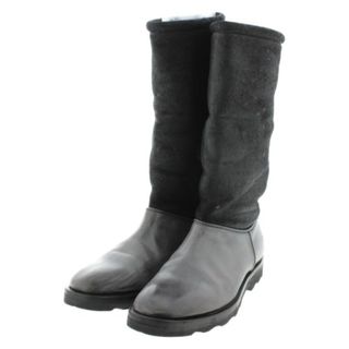 マルタンマルジェラ(Maison Martin Margiela)のMaison Margiela ブーツ 42(27cm位) グレーx黒 【古着】【中古】(ブーツ)