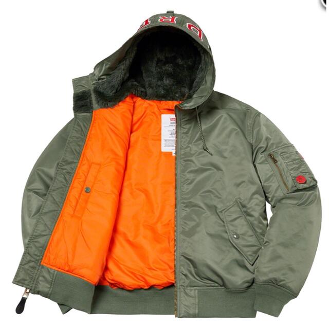 Supreme(シュプリーム)のSupreme Hooded MA-1 S メンズのジャケット/アウター(フライトジャケット)の商品写真