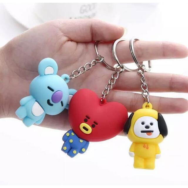 ★BT21★ キーホルダー キーリング ストラップ BTS バンタン 防弾少年団 エンタメ/ホビーのアニメグッズ(キーホルダー)の商品写真