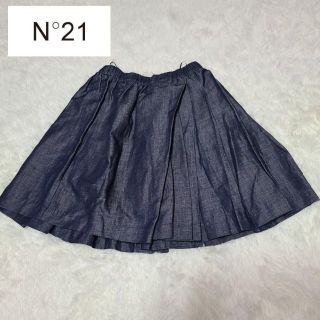 ナンバートゥエンティワン(No. 21)のN21 numero ventuno(ヌメロヴェントゥーノ)　麻、綿　スカート(ひざ丈スカート)