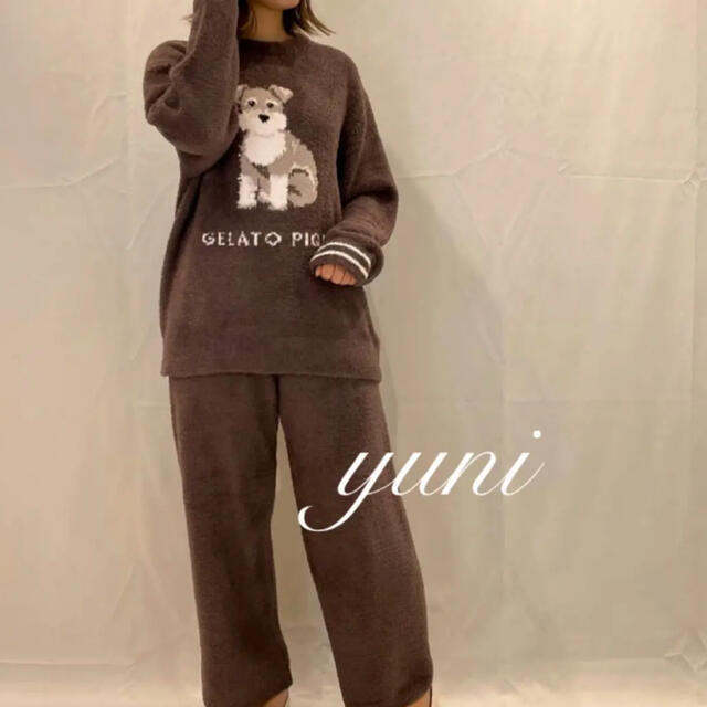 gelato pique - 正規品♡パウダーモチーフジャガード上下セット gelato pique - 正規品♡パウダーモチーフジャガード上下セット
