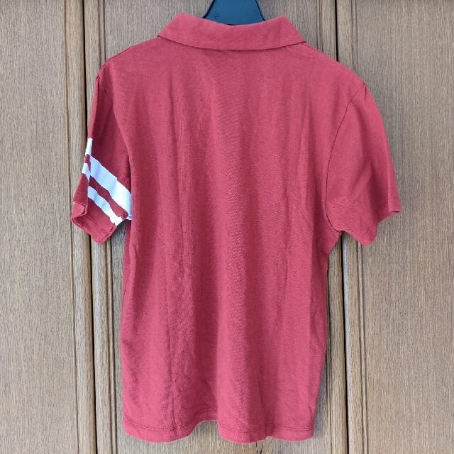 桃太郎ジーンズ　半袖ポロシャツ　Sサイズ 赤色　レッド　モモタロウジーンズ　新品 メンズのトップス(ポロシャツ)の商品写真