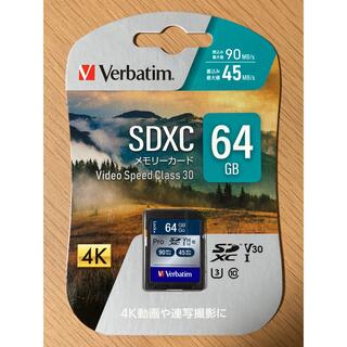 ミツビシデンキ(三菱電機)のVerbatim SDHCカード 64GB SDHC64GHJZV4(PC周辺機器)