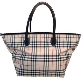 バーバリーブルーレーベル(BURBERRY BLUE LABEL)のバーバリーブルーレーベル BURBERRY ノバチェック トートバッグ レザー(トートバッグ)