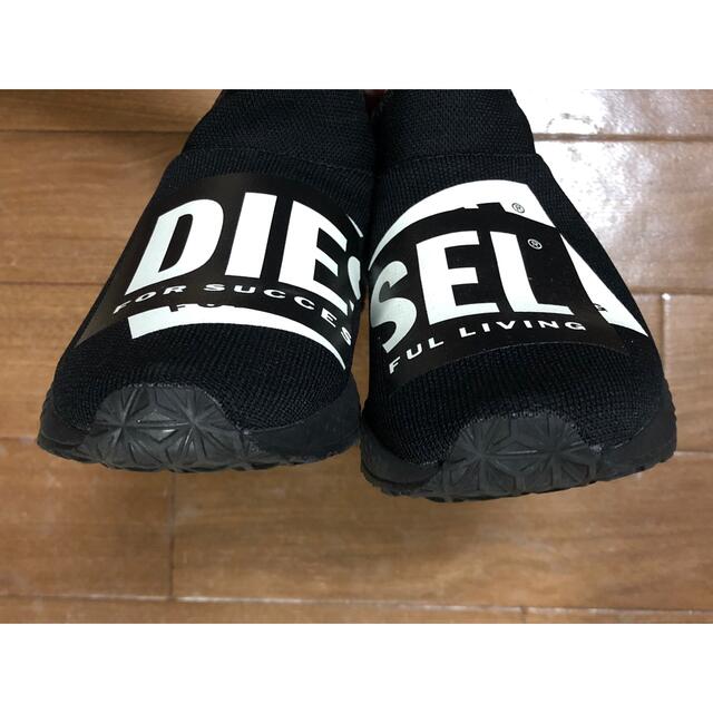 DIESEL(ディーゼル)のDIESEL　ロゴステッカー　スニーカー　スリッポン　ソックススニーカー レディースの靴/シューズ(スニーカー)の商品写真