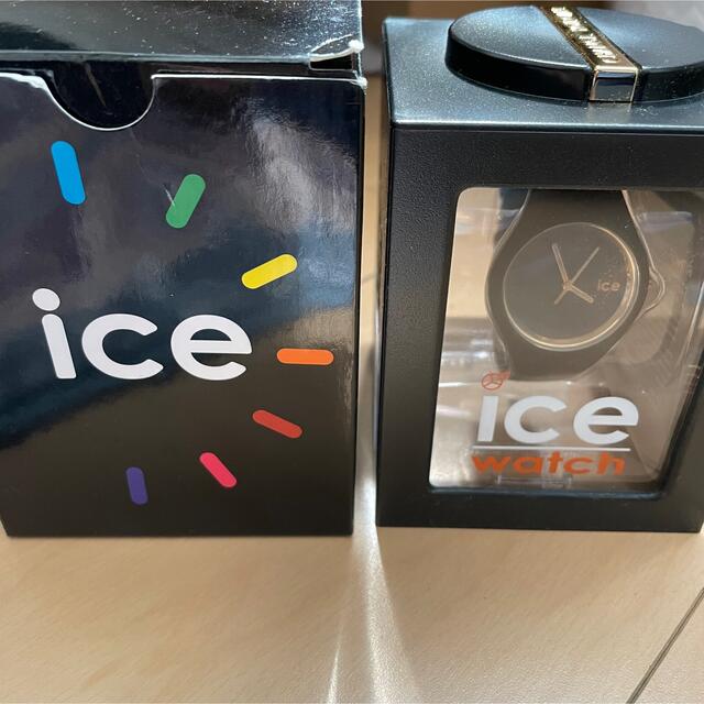 ice watch(アイスウォッチ)のアイスウォッチ　icewatch　ブラック　ローズゴールド レディースのファッション小物(腕時計)の商品写真