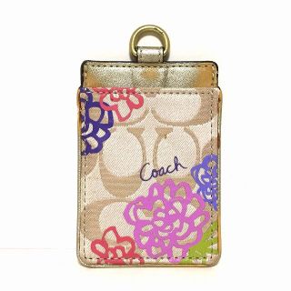 コーチ(COACH)のCOACH(コーチ) パスケース シグネチャー柄(名刺入れ/定期入れ)