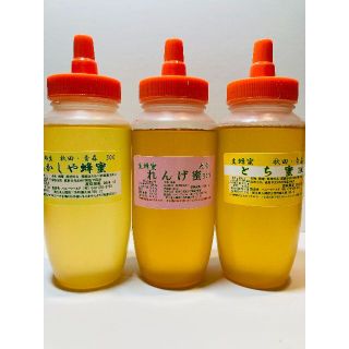 あかしや蜂蜜　れんげ蜂蜜　とち蜂蜜　各300ｇ　国産　生はちみつ(その他)