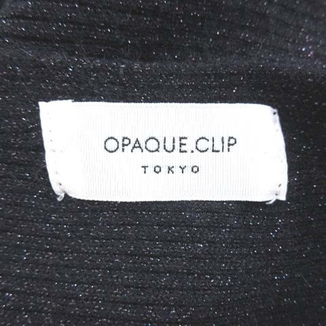 OPAQUE.CLIP(オペークドットクリップ)のオペークドットクリップ ドルマンニット セーター 長袖 横リブ M 紺 ■MO レディースのトップス(ニット/セーター)の商品写真