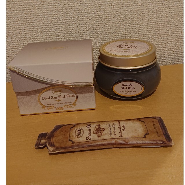 SABON(サボン)のSABON デッドシーマスク サボン シャワーオイルおまけ コスメ/美容のスキンケア/基礎化粧品(パック/フェイスマスク)の商品写真