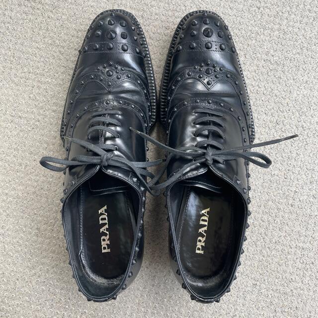 サイズ PRADA PRADA 12AW スタッズ ラバーソールの通販 by しなもゆ's