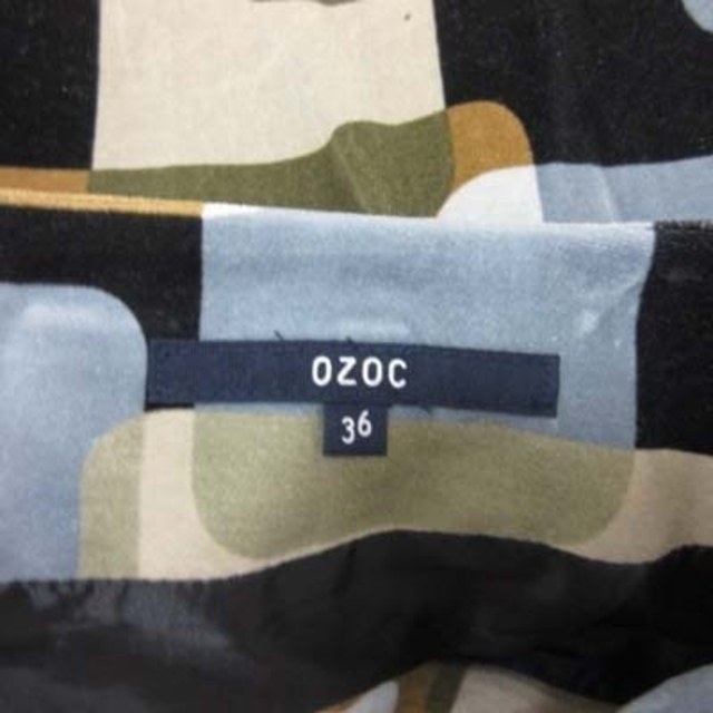 OZOC(オゾック)のオゾック タイトスカート ミニ フェイクスエード 総柄 36 マルチカラー レディースのスカート(ミニスカート)の商品写真