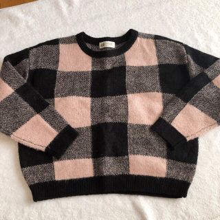 エイチアンドエム(H&M)のキッズチェックニット[140](ニット)