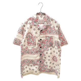 サカイ(sacai)のSacai サカイ Bandana Print Shirt 22-02689M バンダナプリント 半袖シャツ ホワイト/ピンク(シャツ)