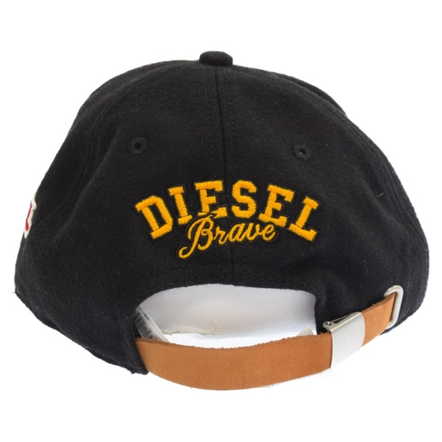 DIESEL(ディーゼル)のDIESEL ディーゼル タイガー刺繍デザイン キャップ ブラック メンズの帽子(キャップ)の商品写真