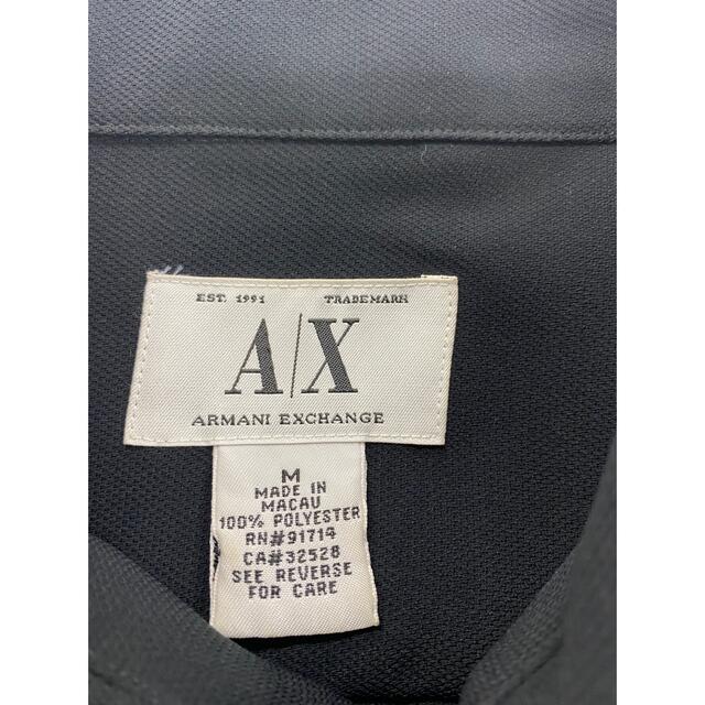 ARMANI EXCHANGE(アルマーニエクスチェンジ)の値下げ　アルマーニ エクスチェンジ　シャツ　ボタンダウン　Mサイズ　黒 メンズのトップス(シャツ)の商品写真