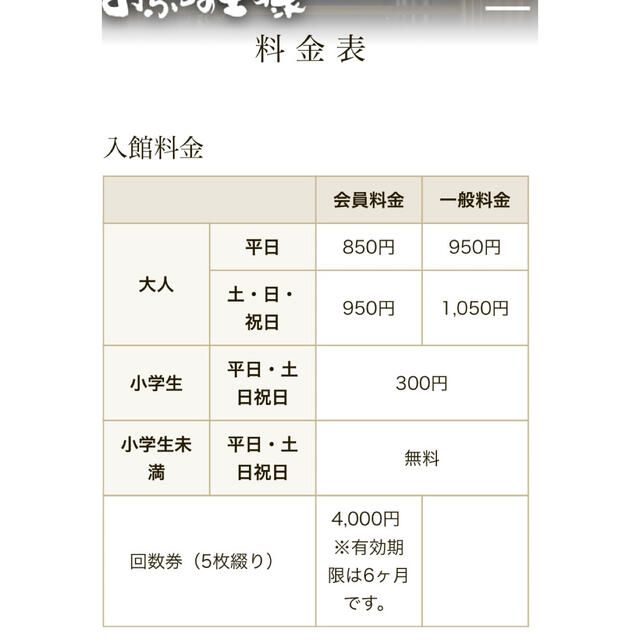 お風呂の王様　高座渋谷駅前店　入浴回数券5枚 チケットの施設利用券(その他)の商品写真