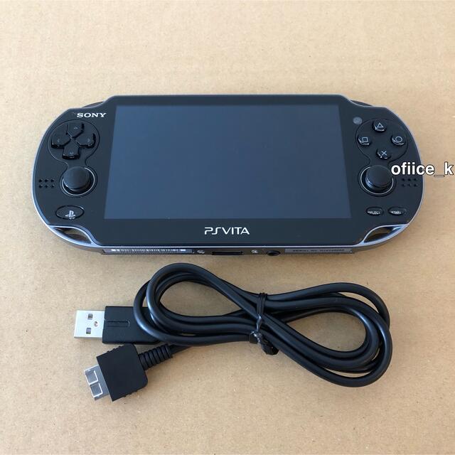 PlayStation Vita(プレイステーションヴィータ)のPlayStation Vita 3G Wi-Fiモデル PCH1100 エンタメ/ホビーのゲームソフト/ゲーム機本体(家庭用ゲーム機本体)の商品写真