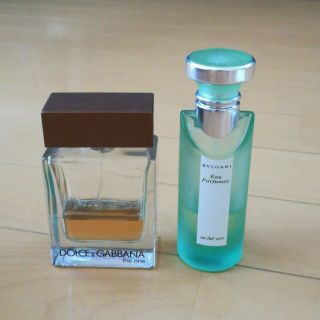 ブルガリ(BVLGARI)の香水2本セット　BVLGARI　DOLCE&GABBANA　ブルガリ　ドルガバ(香水(男性用))