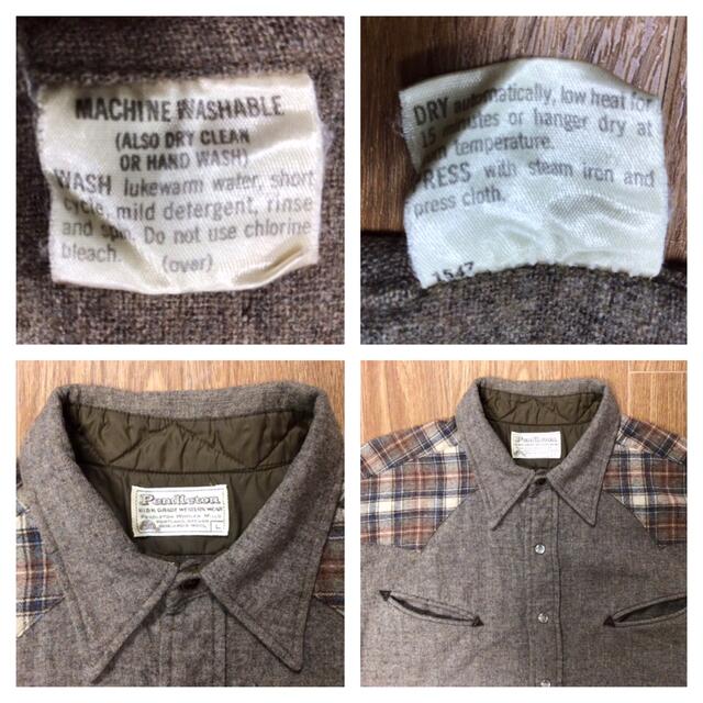 PENDLETON - 70's Pendleton ペンドルトン 白タグ ウエスタン PENDLETON - 70's Pendleton ペンドルトン 白タグ ウエスタン