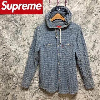 シュプリーム(Supreme)の【希少】supreme シュプリーム　デニムパーカー　シャツパーカー　✅Mサイズ(パーカー)