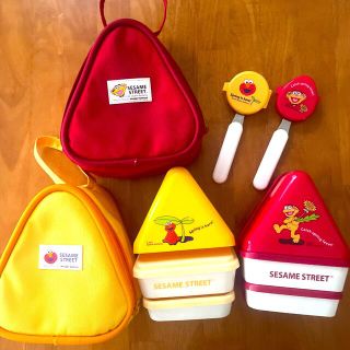 セサミストリート(SESAME STREET)のセサミストリート☆お弁当箱☆ランチボックス☆ランチバッグ☆ミスド☆非売品(弁当用品)