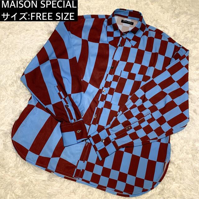 46%割引 お得定番 MAISON SPECIAL ミックスパターンオーバーシャツ 清 通販日本 エコレザープライムオーバーシャツ special 【週末価格】maison レザージャケット