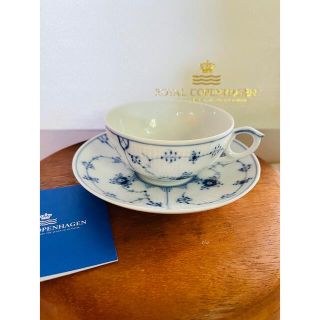 ロイヤルコペンハーゲン(ROYAL COPENHAGEN)のロイヤルコペンハーゲン　ブルーフルーテッド　ペア　ティーカップ(グラス/カップ)