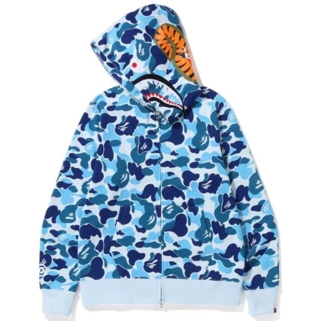 ールをご】 A BATHING APE - M Bape shark abc camo blue シャーク
