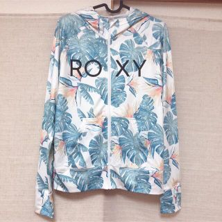 ロキシー(Roxy)のROXY ラッシュガード パーカー 水着 ボタニカル リーフ柄 Mサイズ(その他)