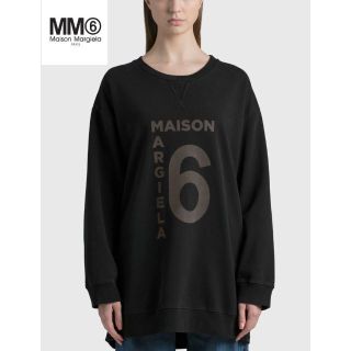 エムエムシックス(MM6)のMM6 MAISON MARGIELA ロゴ オーバーサイズ スウェットシャツ(トレーナー/スウェット)