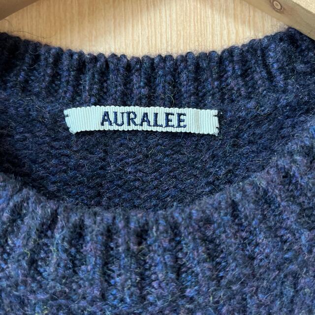 AURALEE  CAMEL MIX WOOL KNITニット 1