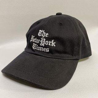 ワンエルディーケーセレクト(1LDK SELECT)のニューヨークタイムズキャップ  THENEWYORKTIMES CAP ブラック(キャップ)