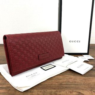 グッチ(Gucci)の未使用品 GUCCI 長財布 449396 レッド 468(財布)