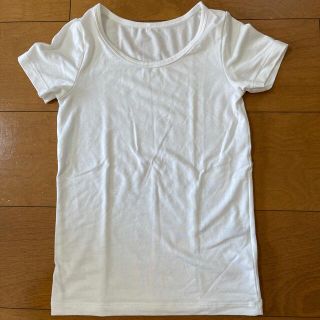 ユニクロ(UNIQLO)のヒートテック半袖　白　110(下着)