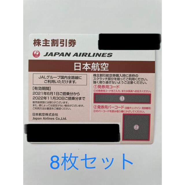 JAL 株主割引券 8枚セット(有効期間2024.5.31)